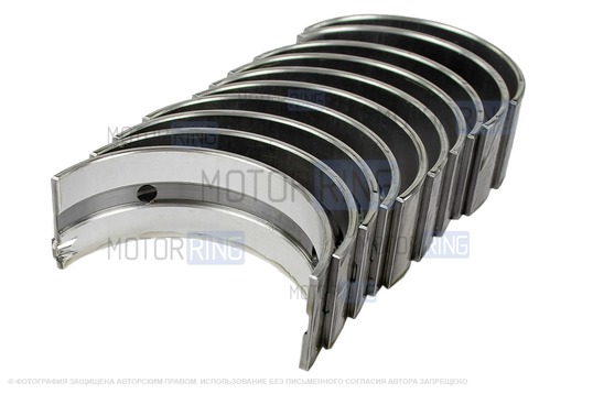 Комплект коренных вкладышей Дайдо Металл Русь Стандарт для ВАЗ 2101-2107, Лада 4х4, Нива Легенд, Нива Тревел, Шевроле Нива