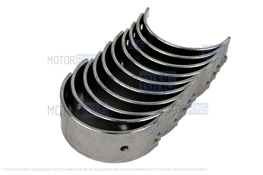 Вкладыши коленвала коренные Дайдо Металл Русь (0,50) для ВАЗ 2101-2107, Лада 4х4, Нива Легенд, Нива Тревел, Шевроле Нива