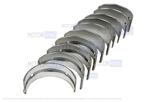 Комплект коренных вкладышей Дайдо Металл Русь (0.25) для ВАЗ 2108-21099, 2110-2112, 2113-2115, Лада Приора, Калина, Калина 2, Гранта