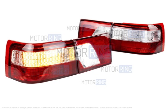 Полностью диодные красно-белые фонари Клюшки ML для ВАЗ 2110_1