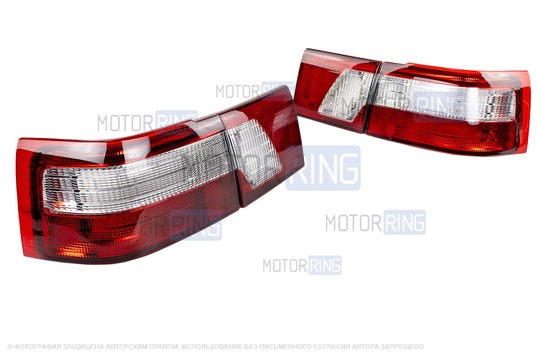 Полностью диодные красно-белые фонари Клюшки ML для ВАЗ 2110