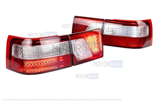 Полностью диодные красно-белые фонари Клюшки ML для ВАЗ 2110