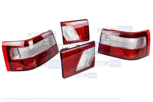 Полностью диодные красно-белые фонари Клюшки ML для ВАЗ 2110