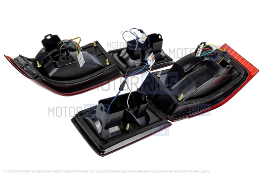 Полностью диодные красно-белые фонари Клюшки ML для ВАЗ 2110