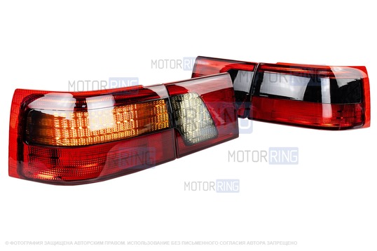 Полностью диодные красно-черные фонари Клюшки ML для ВАЗ 2110_1