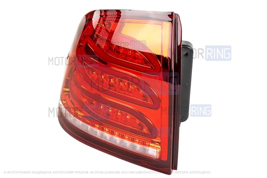 Задний левый красный светодиодный фонарь ML в стиле Мерседес АМГ для Лада Приора