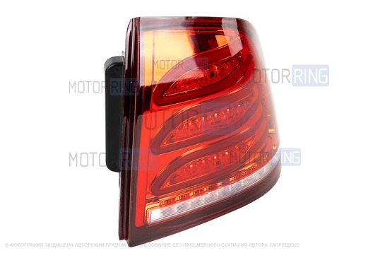 Задний правый красный светодиодный фонарь ML в стиле Мерседес АМГ для Лада Приора