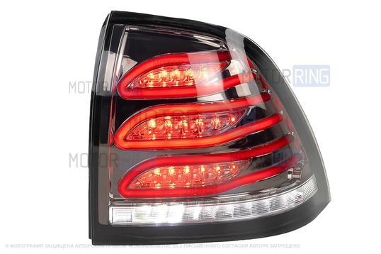 Задний правый тонированный светодиодный фонарь ML в стиле Мерседес АМГ для Лада Приора_1