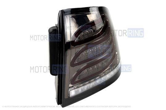 Задний правый тонированный светодиодный фонарь ML в стиле Мерседес АМГ для Лада Приора