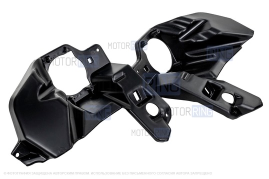 Комплект подключения ПТФ ML с подрулевым переключателем, рамками и кронштейнами для Лада Веста