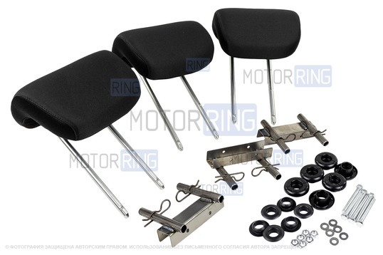 Комплект Г-образных подголовников задних сидений (3 шт) для Лада Гранта_1