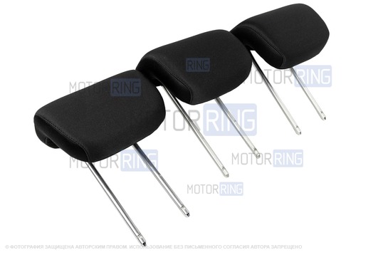 Комплект Г-образных подголовников задних сидений (3 шт) для Лада Гранта