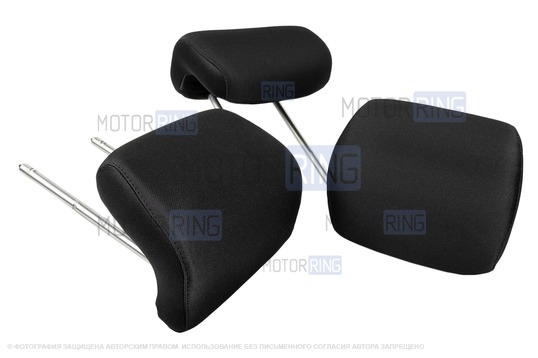 Комплект Г-образных подголовников задних сидений (3 шт) для Лада Гранта