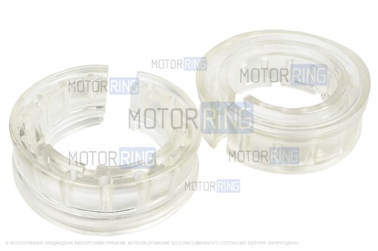 Полиуретановые межвитковые проставки 2шт в пружину (автобафер) прозрачные для Лада, Рено, Датсун, Шевроле_1