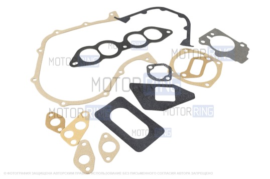 Комплект прокладок двигателя 2123, 21214 для инжекторных Лада 4х4, Нива Легенд, Нива Тревел, Шевроде Нива