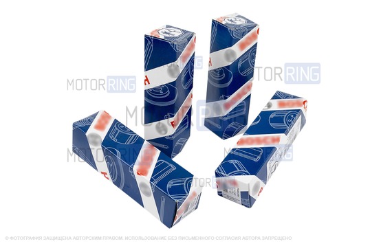 Форсунки BOSCH 022 короткие (4шт) для 16 кл ВАЗ 2110-2112, Лада Приора, Калина 2, Гранта с двигателем 1.6л