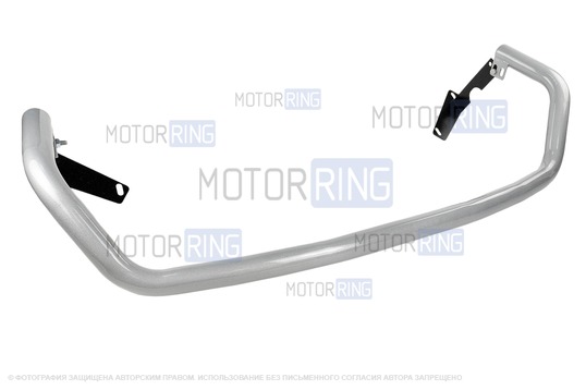 Защита переднего бампера PT Group одинарная 63мм серебристая (Искра) для Renault Duster с 2016 г.в., Nissan Terrano с 2014 г.в.