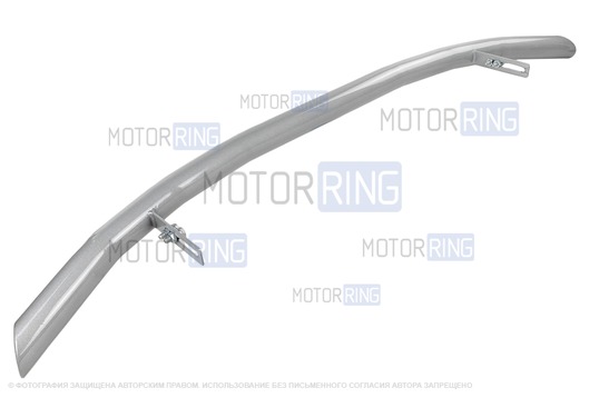Защита заднего бампера PT Group 51мм серебристая (Искра) для Renault Duster 2012-2021 г.в., Nissan Terrano с 2014 г.в.