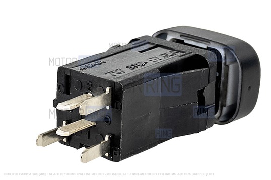 Кнопка обогрева сидений с оранжевой индикацией и зеленой подсветкой для ВАЗ 2113-2115, Лада Калина, Шевроле Нива