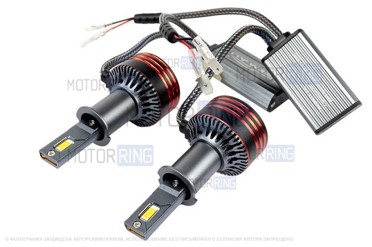 Светодиодные лампы SEM-ALI S-105 95W с цоколем H3 30000lux, 6000K