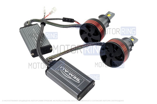 Светодиодные лампы SEM-ALI S-105 95W с цоколем H3 30000lux, 6000K