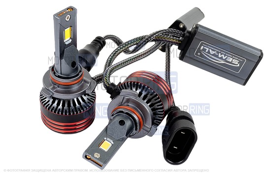 Светодиодные лампы SEM-ALI S-105 95W с цоколем HB3 (9005) 30000lux, 6000K