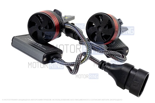 Светодиодные лампы SEM-ALI S-105 95W с цоколем HB4 (9006) 30000lux, 6000K