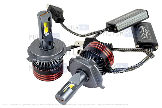 Светодиодные лампы SEM-ALI S-105 95W с цоколем H4 (H4H) 30000lux, 6000K