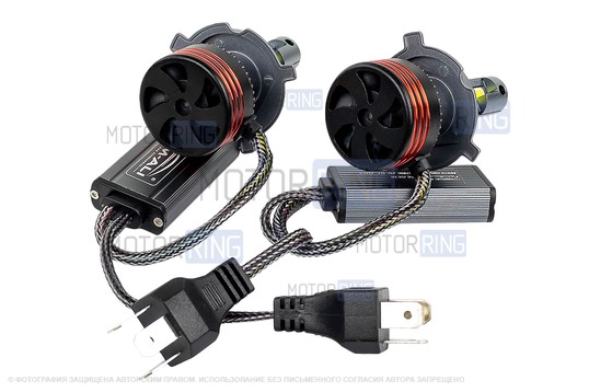 Светодиодные лампы SEM-ALI S-105 95W с цоколем H4 (H4H) 30000lux, 6000K