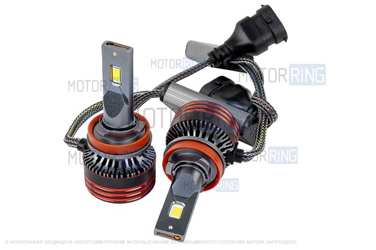 Светодиодные лампы SEM-ALI S-105 95W с цоколем H11 (H8/H9) 30000lux, 6000K