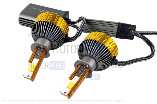 Светодиодные лампы SEM-ALI S-185 180W с цоколем H1 50000lux, 6000K