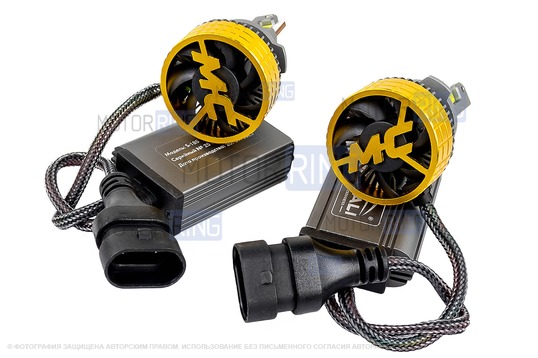 Светодиодные лампы SEM-ALI S-185 180W с цоколем HB4 (9006) 50000lux, 6000K