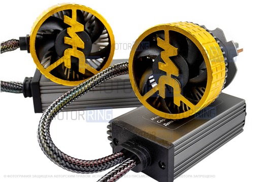 Светодиодные лампы SEM-ALI S-185 180W с цоколем H7 50000lux, 6000K