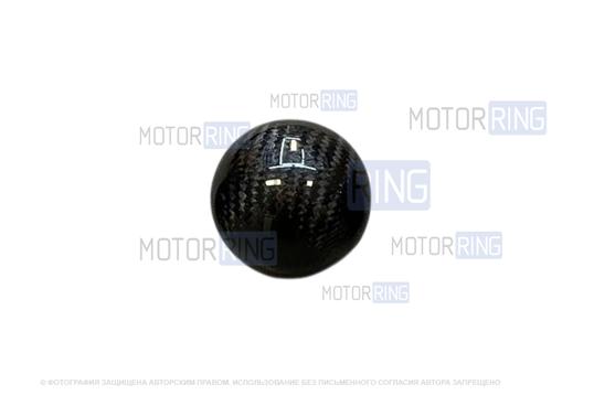 Универсальная круглая ручка КПП под черный карбон с адаптерами_1