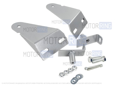 Защита переда ТехноСфера Низ с трубой с дополнительной защитой двигателя для Шевроле Нива рестайлинг с 2009 г.в.