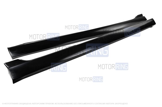 Пороги Снайпер неокрашенные для Лада Гранта, Калина, Калина 2, Датсун