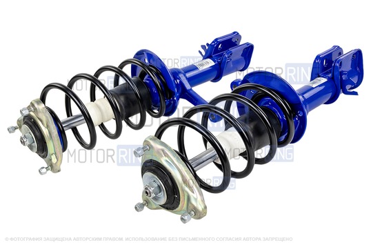 Газомасляные стойки передней подвески АСОМИ Sport с занижением 30 мм в сборе для Лада Приора
