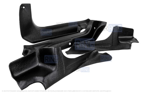 Комплект передних и задних накладок на ковролин для Рено Сандеро 2 2013-2018 г.в._1