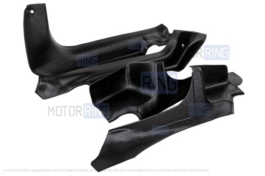 Комплект передних и задних накладок на ковролин для Рено Сандеро 2 2013-2018 г.в.