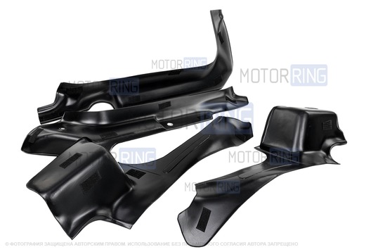 Комплект передних и задних накладок на ковролин для Рено Сандеро 2 2013-2018 г.в.