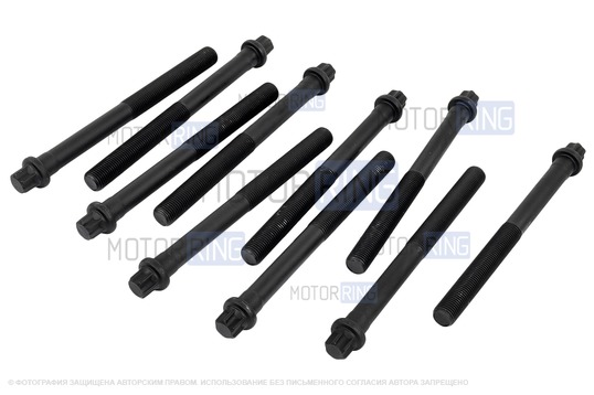 Комплект болтов ГБЦ DACHIA под звездочку для 8 кл ВАЗ 2108-21099, 2110-2112, 2113-2115, Лада Ока, Калина, Гранта, Приора