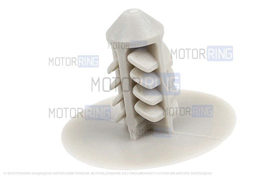 Комплект из двадцати серых пистонов (ёжик) обивки капота для Лада Веста, Икс Рей, Ларгус, Ларгус FL, Калина 2, Гранта, Гранта FL