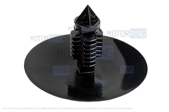 Клипса обивки крыши (потолка) черная для Лада Ларгус, Ларгус FL, Икс Рей, Renault Duster, Sandero, Logan