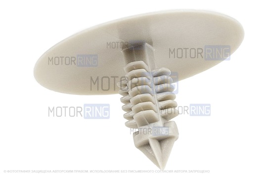 Клипса обивки крыши (потолка) серая для Лада Ларгус, Ларгус FL, Икс Рей, Renault Duster, Sandero, Logan