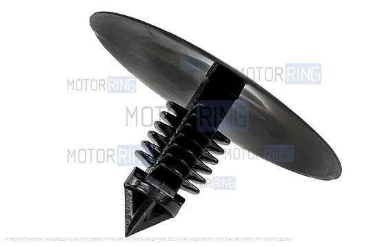 Клипсы обивки крыши (потолка) черные 10шт для Лада Ларгус, Ларгус FL, Икс Рей, Renault Duster, Sandero, Logan