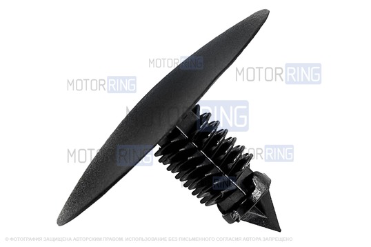 Клипсы обивки крыши (потолка) черные 10шт для Лада Ларгус, Ларгус FL, Икс Рей, Renault Duster, Sandero, Logan