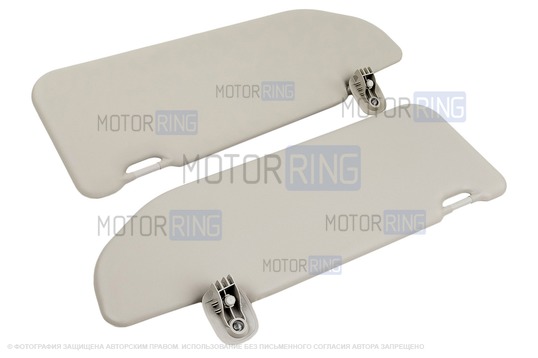 Оригинальные светлые солнцезащитные козырьки Люкс с зеркалами для Лада Веста, Веста NG