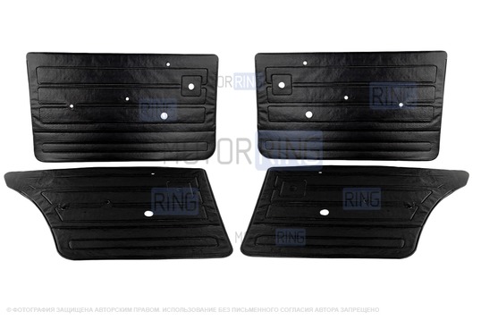 Комплект обивок дверей образца 2105 с пластиковыми ручками стеклоподъемников и ручками дверей образца 2107 для ВАЗ 2101-2107