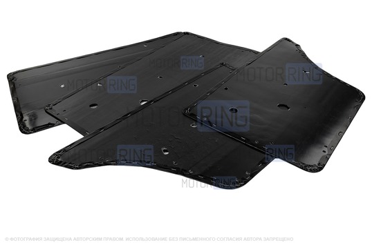 Комплект обивок дверей образца 2105 с пластиковыми ручками стеклоподъемников и ручками дверей образца 21011 для ВАЗ 2101-2107