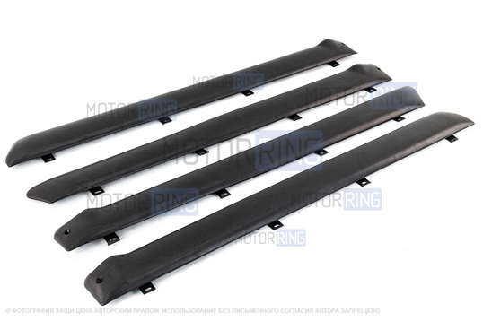 Комплект обивок дверей образца 2106 с металлическими ручками стеклоподъемников и ручками дверей образца 2107 для ВАЗ 2101-2107